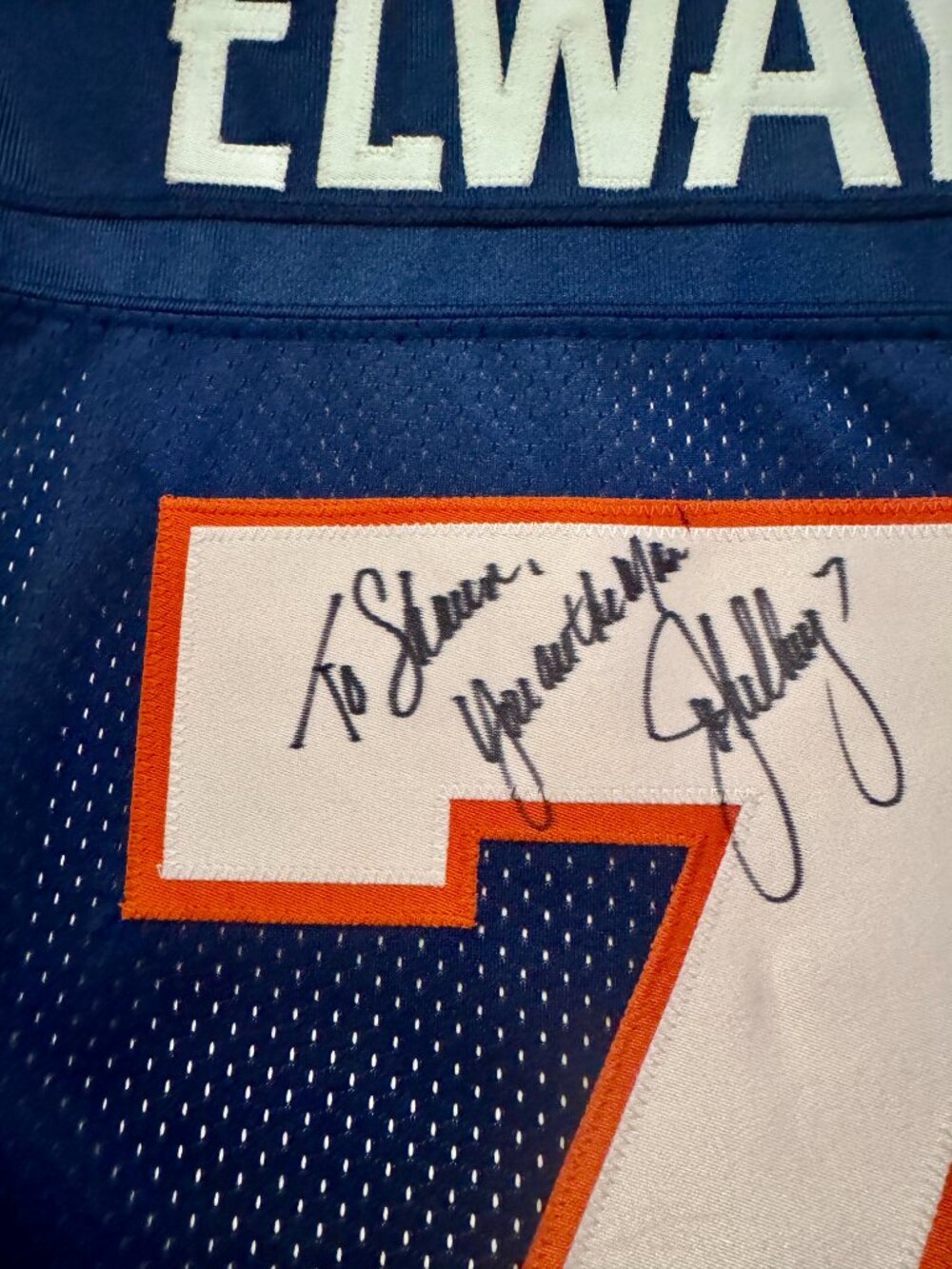 🏈 John Elway Signed 1990s Nike NFL Pro Line Broncos Jersey Vintage XL - Picture 5 of 13